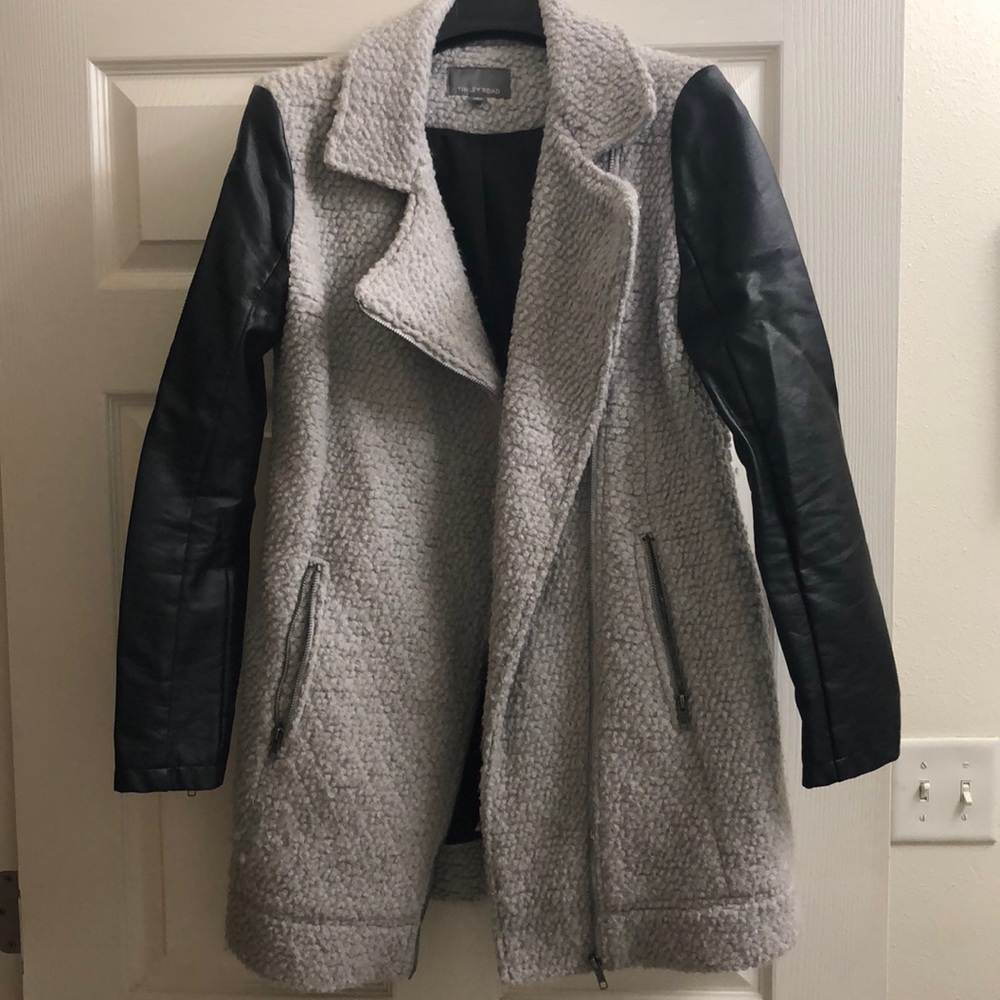Tinley Road Mixed Media Moto Jacket